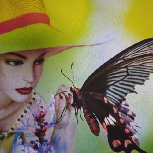 Digital painting canvas 60x40 new, Spring artwork