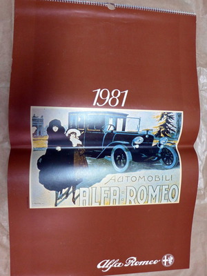ΗΜΕΡΟΛΟΓΙΟ ΤΟΙΧΟΥ ALFA ROMEO 1981