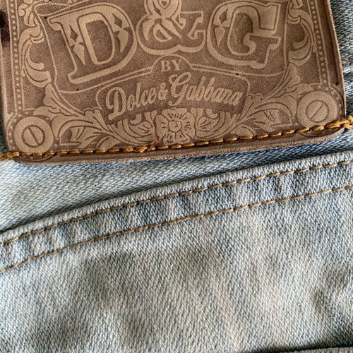 Vintage Dolce & Gabbana blue jeans used, made in Italy