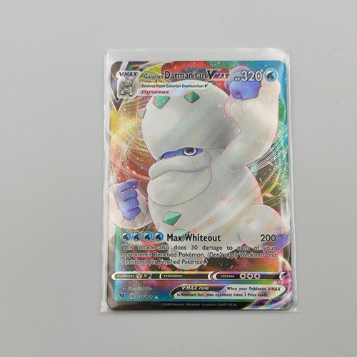 Galarian Darmanitan VMAX 37/185 Full Art Vivid Voltage Pokemon card new
