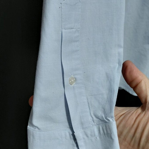Massimo Dutti medium blue 100% cotton shirt like new