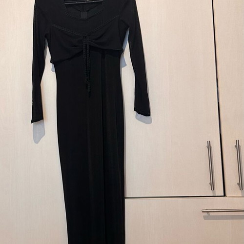 Vintage black dress used with transparency, size M