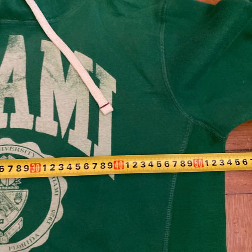 Champion sweatshirt used Miami vintage 80s green size L