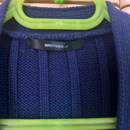 Knitted men's cardigan like new, blue, sizes M and L