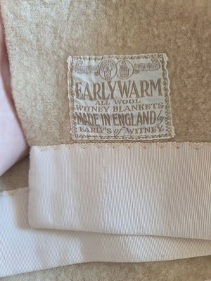 Λεπτή κουβέρτα 180×230 ,EARLY WARM  ALL WOOL Vintage