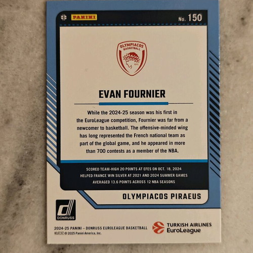 Evan Fournier Gold Laser Card new, rare