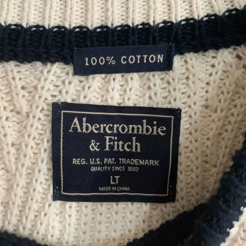 Knitted dress new Abercrombie & Fitch 100% cotton black white