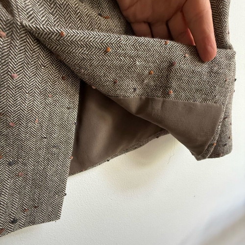 Pencil skirt used from vintage Juanita Sabbadini suit gray