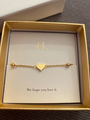 Abbott Lyon bracelet new, 18k gold plated stainless steel, gold color
