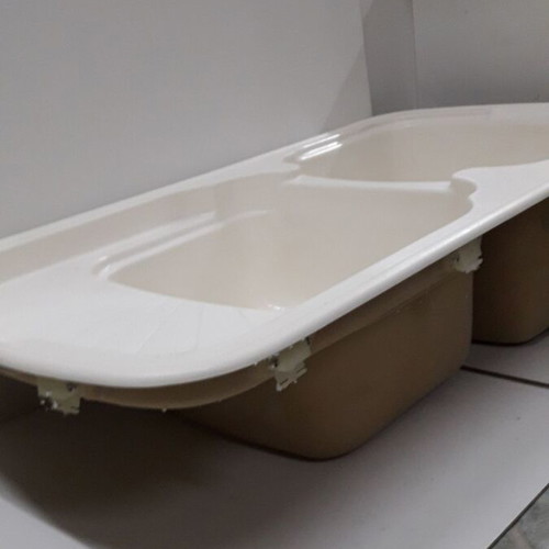 Karag Kitchen Sink Type 0,6/50 new, double basin with drainer