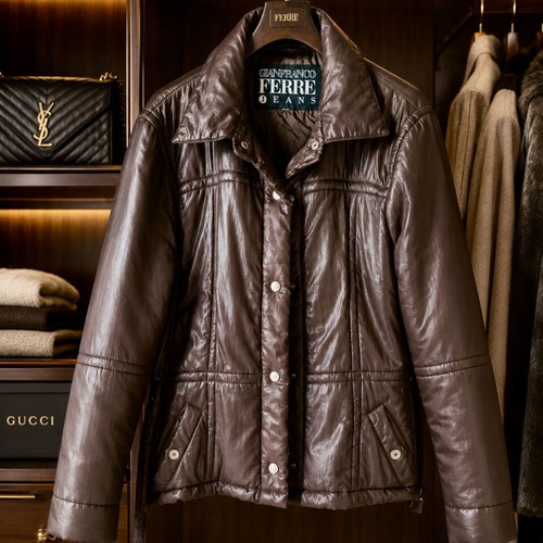 Gianfranco Ferre brown jacket size L like new