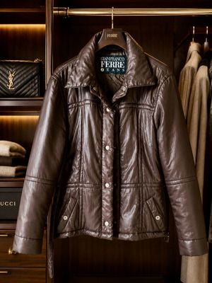 Gianfranco Ferre brown jacket size L like new