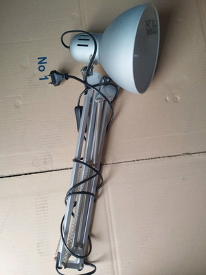 Desk lamp used with adjustable arm and clamp support