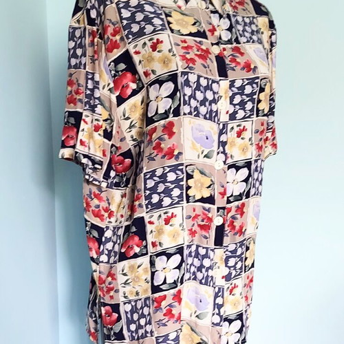 C&A Vintage Women's Tunic Shirt like new, viscose silk
