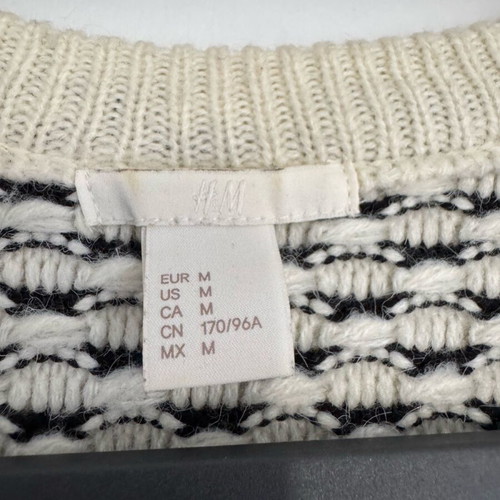 Πουλόβερ H&M καινούργιο ασπρόμαυρο μέγεθος M