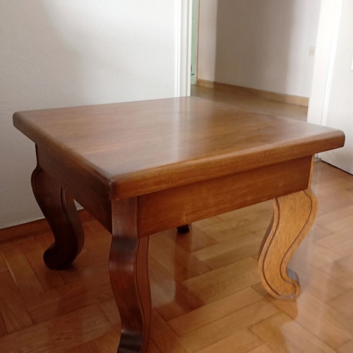 Skyrian three-seater sofa with two side tables new, handmade wood