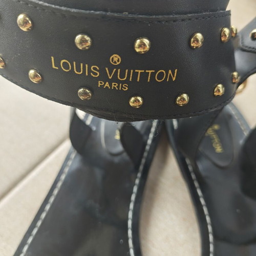 Louis Vuitton sandals like new, size 38, black and brown