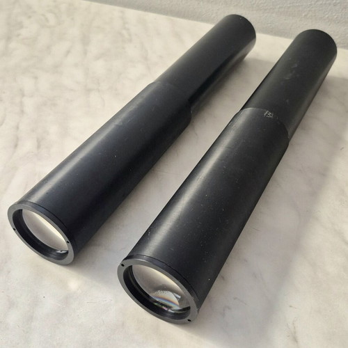 Set of 2 large optical tubes for surveying equipment