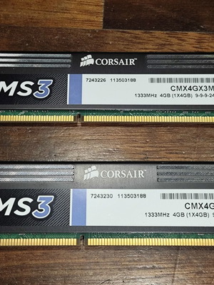 Corsair XMS3 8GB (2x4GB) DDR3 1333MHz CL9 RAM