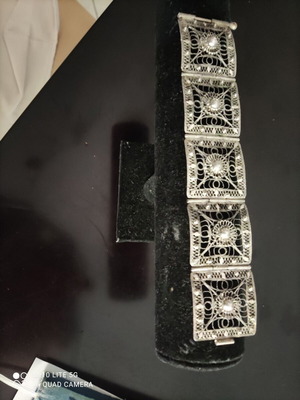 Handmade silver 935 bracelet like new