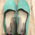 Comfy Anatomic Suede Anatomical Espadrilles green new, size 37