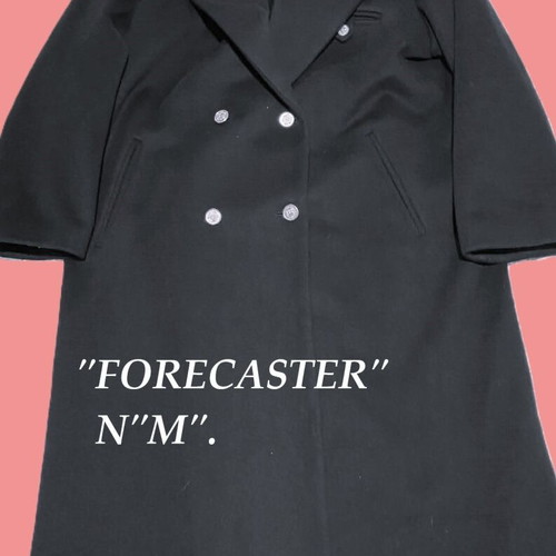 Forecaster coat size M black 100% wool like new