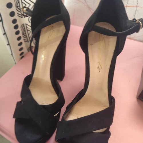 Sante black platform heels, size 39