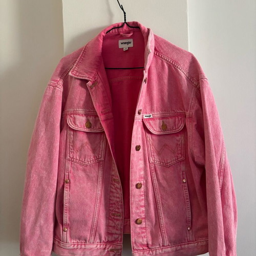 Wrangler denim jacket pink like new