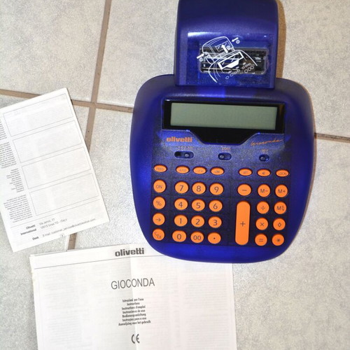 Calculator with printing and dual-color display, new