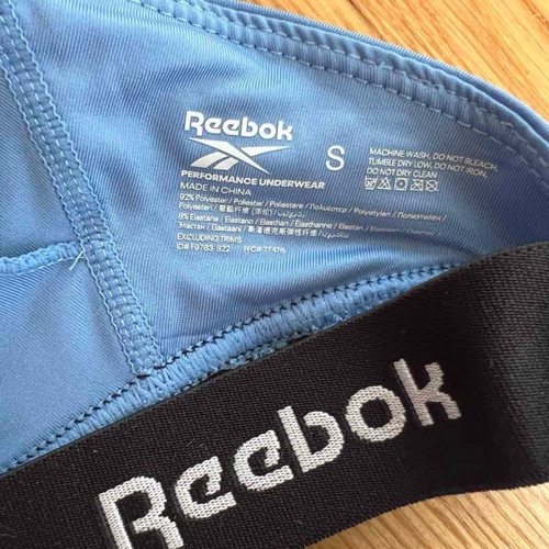 Reebok sports bralette new, size Small, blue