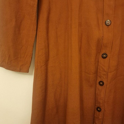 Dress with buttons brick red like new, size Small