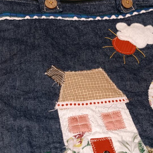 Denim kids bag handmade like new