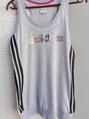 Adidas sports tank top like new, gray, size S