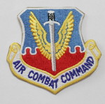 USAF embroidered patch Air Combat Command new
