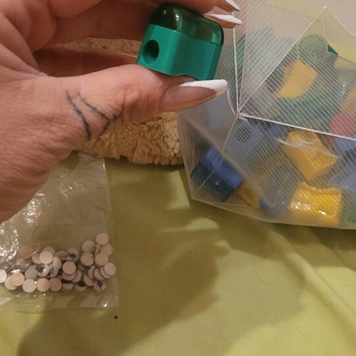 Pencil sharpeners colorful plastic new with and without cap