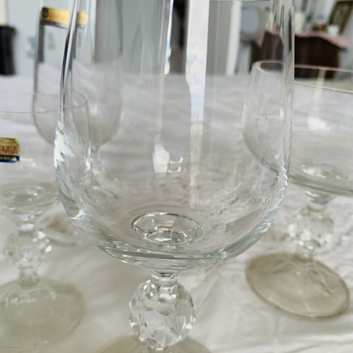 Bohemia Crystal Claudia Series Glasses new, authentic vintage
