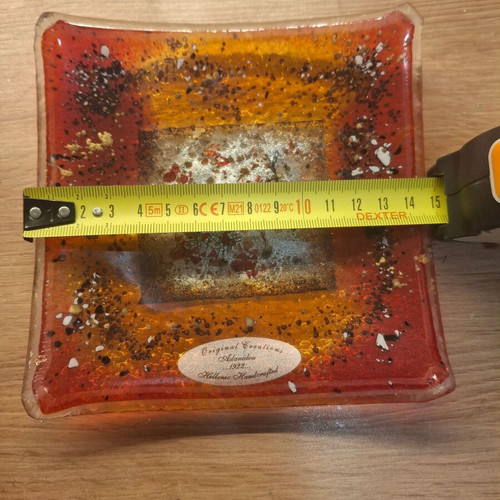 Glass candle holder like new