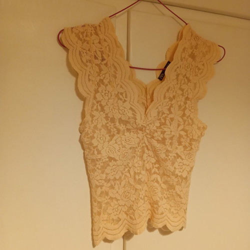 Zara lace blouse like new, soft pink, size S