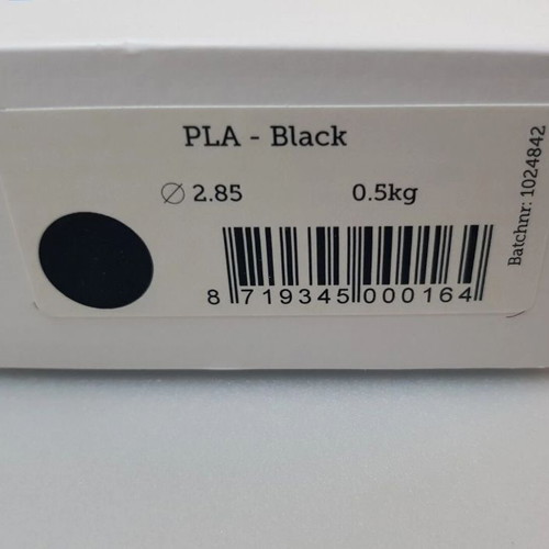 PLA filament black 2.85 like new