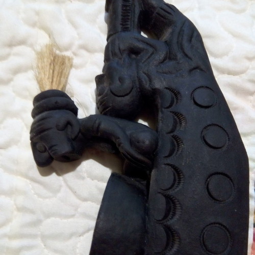 Ethnic Clay Candle Holder used from South America