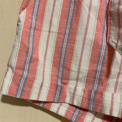 H&M striped cotton shorts new, pink and turquoise