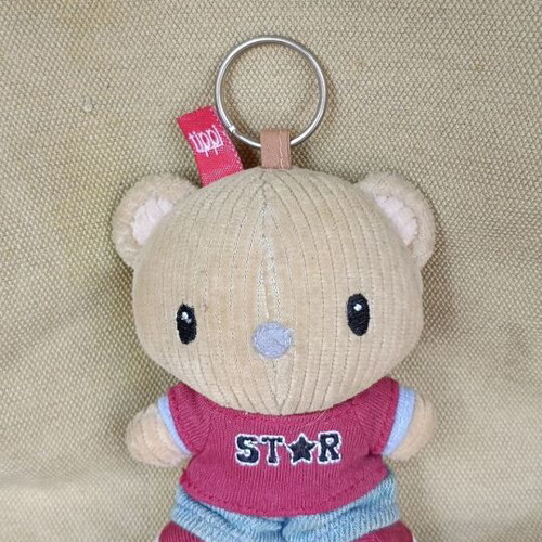 Gosh teddy bear keychain used, colorful, 10 cm plush toy