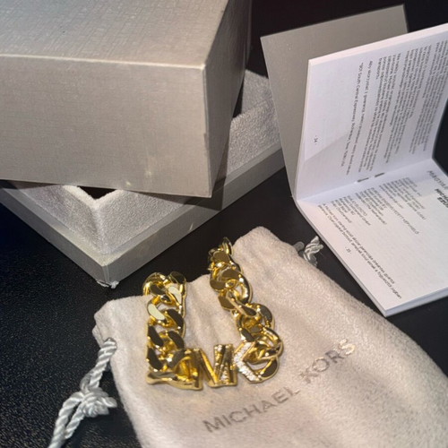 Michael Kors necklace new, gold plated with zircon