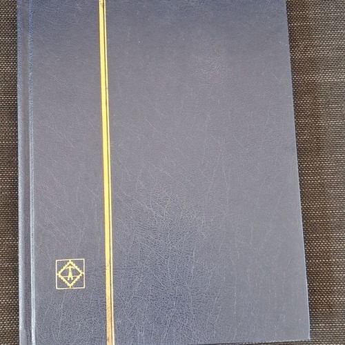 Stamp album with used worldwide collection, ideal for beginners