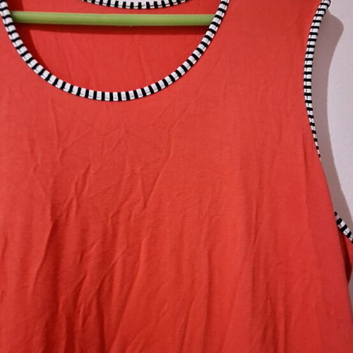 Orange-red elastic dress new, size L