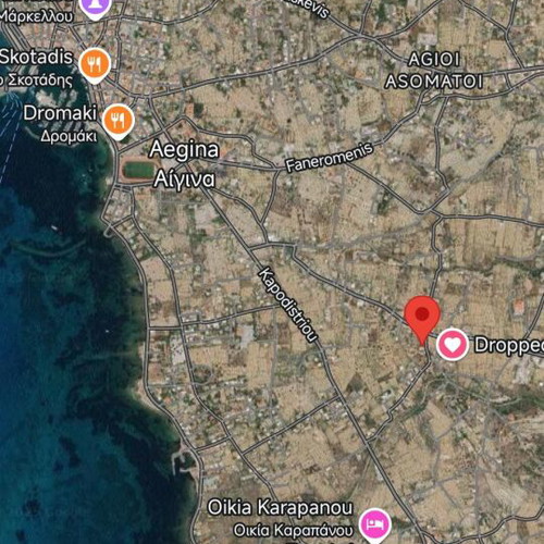 Land buildable 665 sqm in Aegina, Lefki-Kalamara area