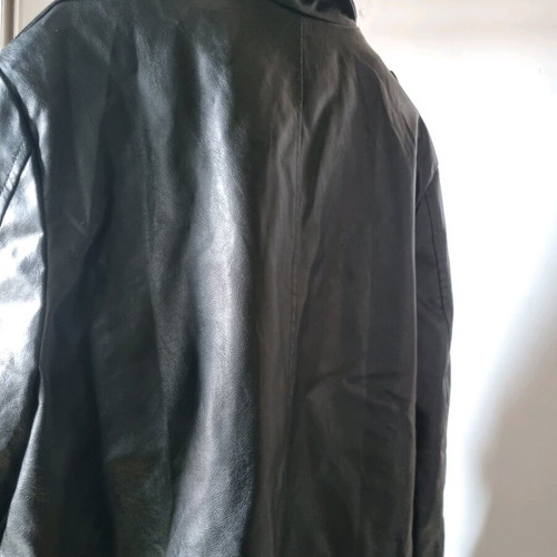 Faux leather trench coat σαν καινούργιο, μαύρο, μέγεθος XL/3XL