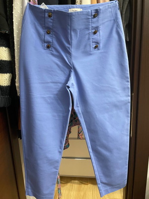 Παντελόνι Toi&moi σαν καινούργιο, μέγεθος L, μπλε και μωβ