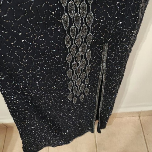 Handmade beaded evening dress women's size L new