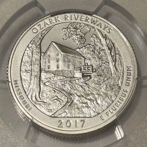 2017 USA Silver Proof Quarter Dollar PCGS PR 69 Ozark Riverways
